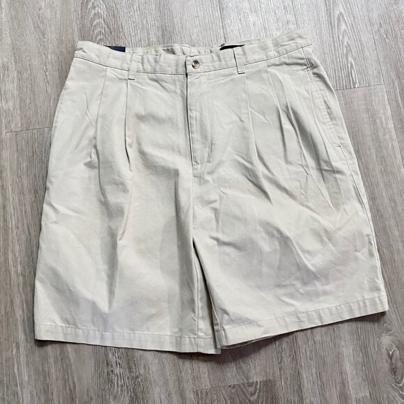 (5) NWT Grant Thomas Minimalist Cotton Pleated Fr. Comfort Relaxed Fit Shorts 38 - Picture 1 of 6